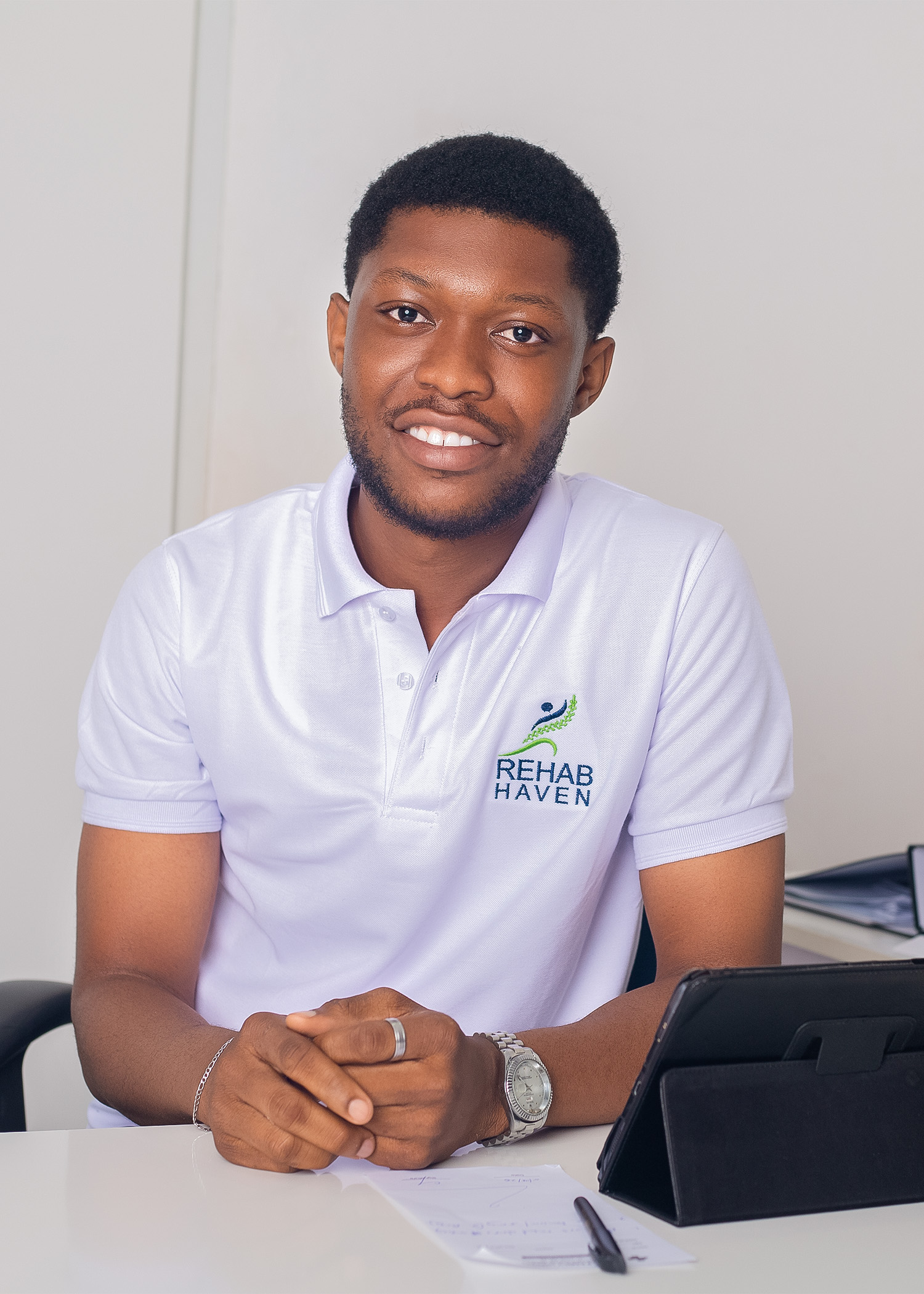 Rowney Nana Boakye, rehabilitation officer at The Rehab Haven